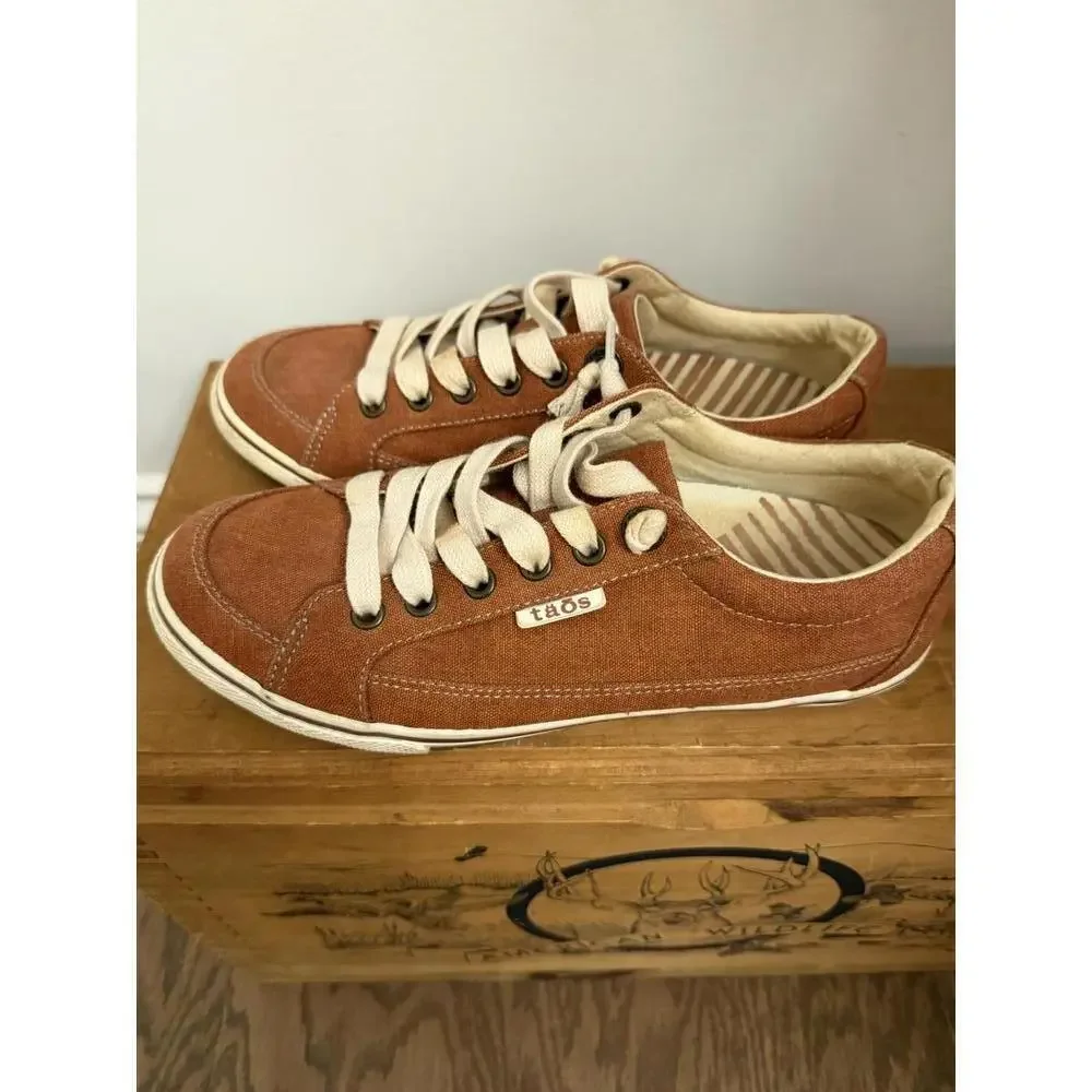 Taos Moc Star canvas sneakers in a terracotta Size 6 - Picture 4 of 8